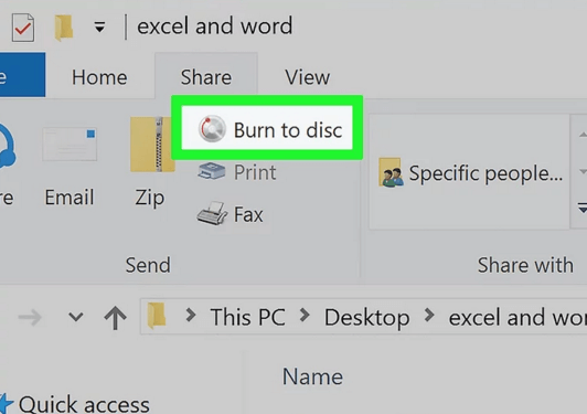 Burn to Disc Windows