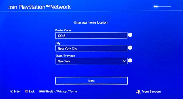 PlayStation 4 Change Region Code