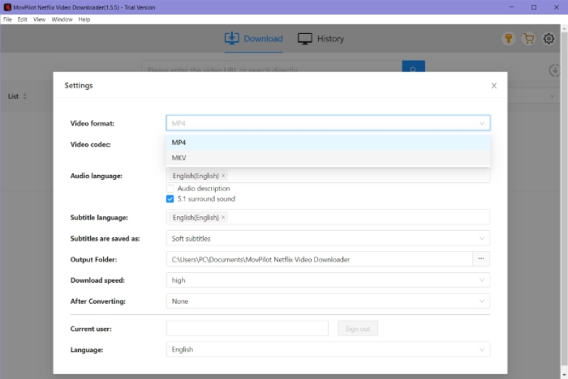 Set Up Basic Download Parameters